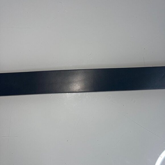 Paul Smith Womens Adjustable Belt Size 28 Black Stripe Italian Leather - Picture 7 of 8